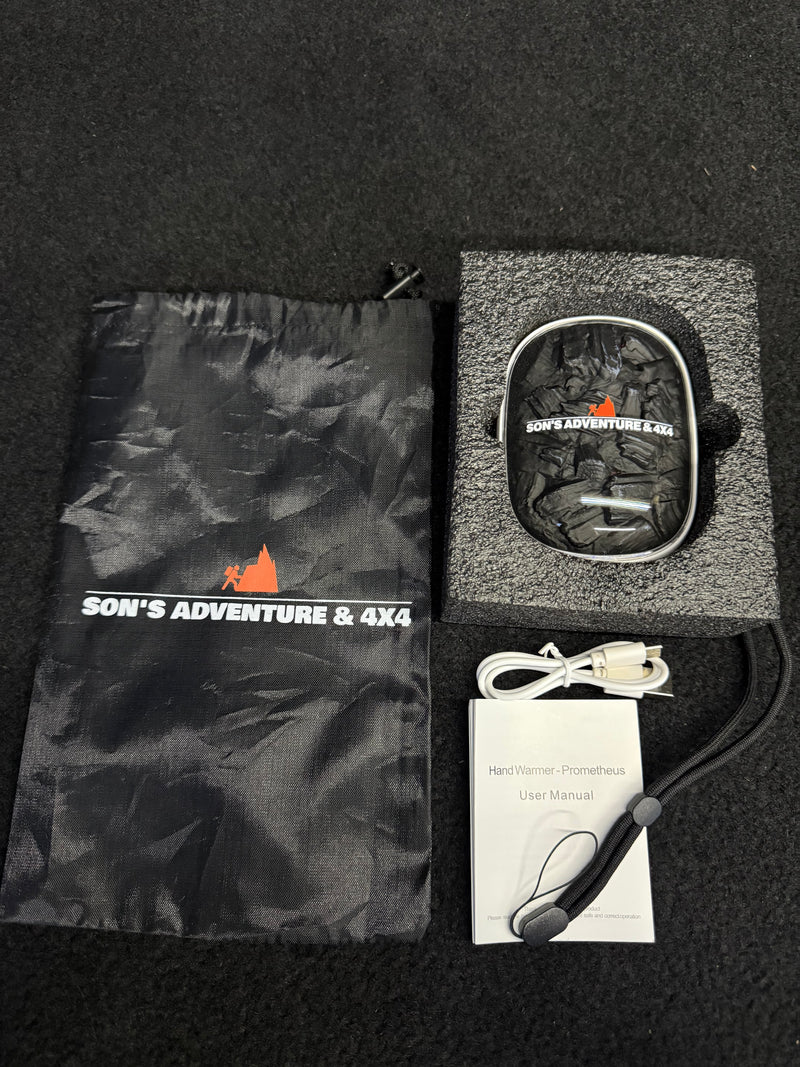 Load image into Gallery viewer, Compact Electric Hand Warmer with Lanyard and Charging Cable
