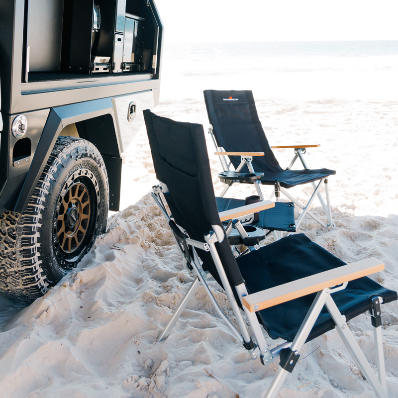Load image into Gallery viewer, Best Reclining Camping Chair – Timber Armrests &amp; Four Adjustable Positions
